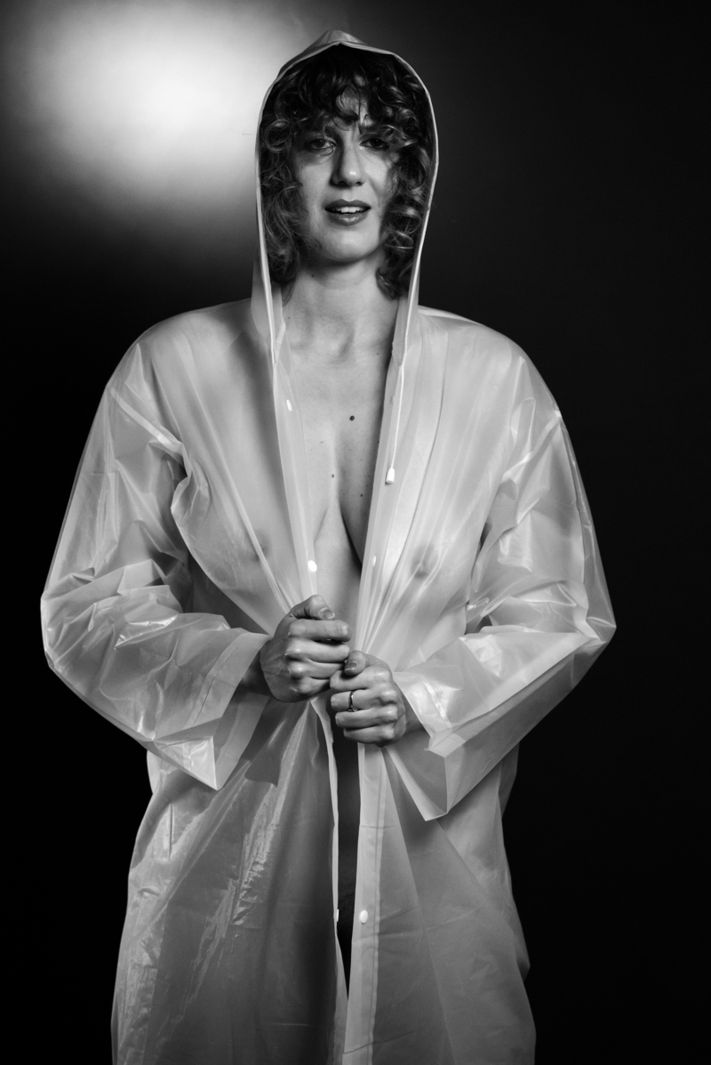 No Nude | 2022-03 | Opulent girl with plastic coat. | giovannipasiniphoto.com